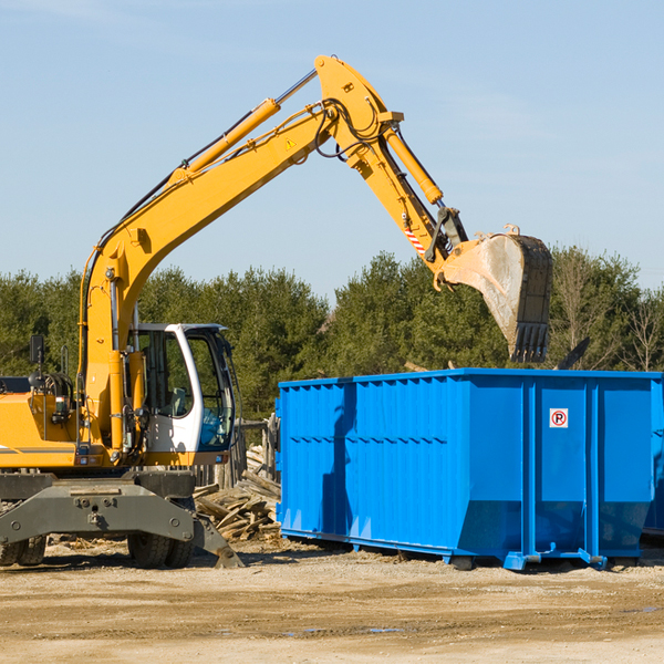 are there any restrictions on where a residential dumpster can be placed in Falls Church Virginia